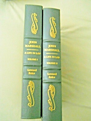 John Marshall  A Life In Law  Vol. I & II   Leonard Baker    Easton Press-image