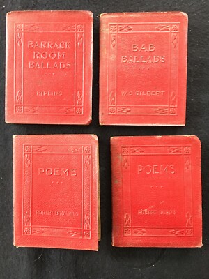 Little Leather Library- Set of  4- Robert K. Haas Publishers N.Y.- red covers-image