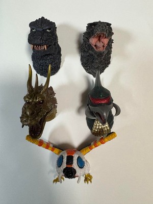 Lot of 5 Godzilla Monster Head Magnets Ichiban Kuji-image