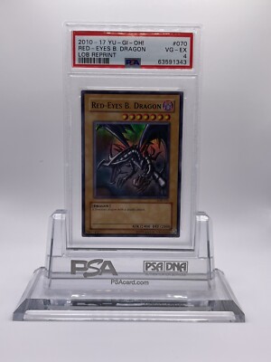 2010 YUGIOH RED EYES BLACK DRAGON PSA 4 VERY GOOD - EXCELLENT-image