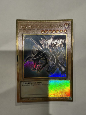 Yugioh Red-Eyes Black Dragon MAGO-EN003 Gold Rare 1st Ed NM-image