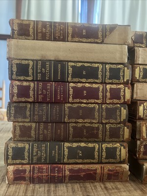 The Works of Francois Voltaire Edition Louis XIV Set Number 20 /1000 1901-image