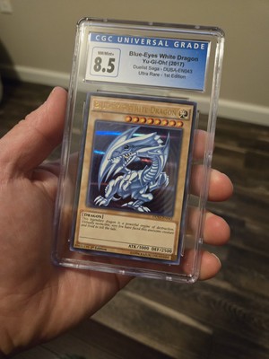 yugioh cgc 9 PSA DUSA-EN043 Blue-Eyes White Dragon Ultra Rare 1st Edition 2017-image