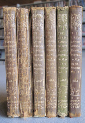 The Life of Samuel Johnson by James Boswell 6 vol. set 2nd edition pub. 1900-image