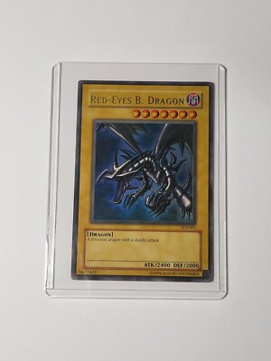 Yu-Gi-Oh! Red-Eyes Black Dragon Joey SDJ-001 Unlimited Ultra Rare LIGHT PLAY-image