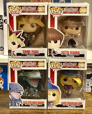 Funko Pop Yu Gi Oh Set Seto Kaiba Dark Magician Girl Blue Eyes White Dragon Yugi-image