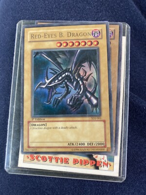 Red Eyes Black Dragon 1st Edition SDJ-001 Ultra Rare MP Red Eyes B. Dragon-image