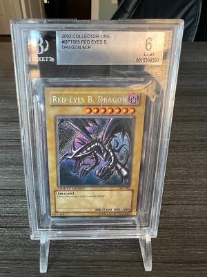 Red-Eyes Black Dragon Holo | BPT-005 YuGiOh 2002 Collector's Tin | BGS 6-image