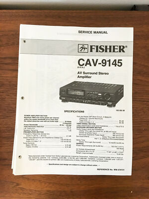 Fisher CAV-9145 Amplifier Service Manual *Original*-image