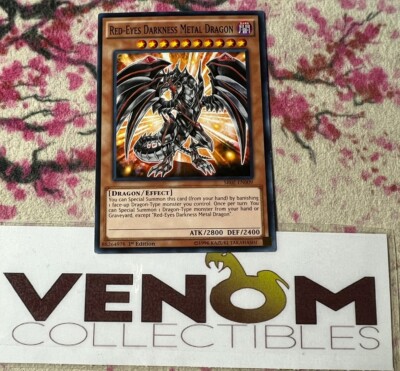 1x (VLP) Red-Eyes Darkness Metal Dragon SR02-EN009 Common 1st Edition YuGiOh-image