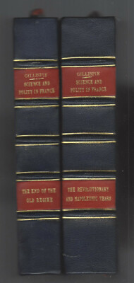  set of 2 custom bound hbs SCIENCE & POLITY IN FRANCE Charles Coulston Gillispie-image