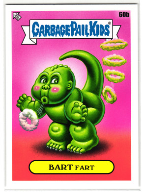 Bart Fart 2023 Garbage Pail Kids Godzilla Kaiju Monster Sticker-image