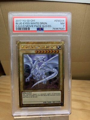 Yu-Gi-Oh! PSA 7 2017 Blue-Eyes White Dragon MVP1-ENG55-image