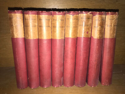 OLD Set; WORKS OF Charles Dickens! Not Complete Rag Paper-image
