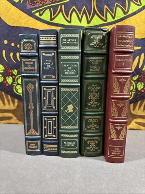 Franklin Library Lot Of 5 Innocence Annals Sherlock Carerbury Shakespeare-image