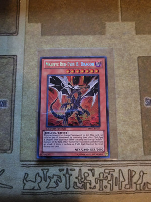 YUGIOH MALEFIC RED-EYES B. DRAGON YMP1-EN001 SECRET LIMITED EDITION NM-image