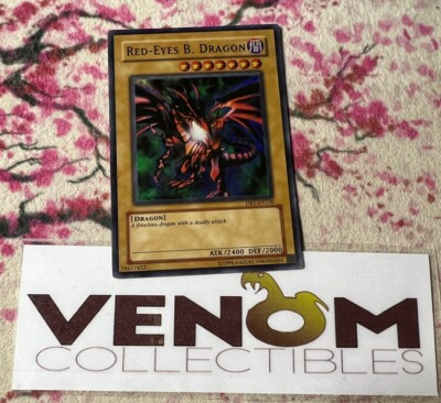 1x (LP) - Red-Eyes B. Dragon - DB1-EN126 - Super Rare - Unlimited YuGiOh-image