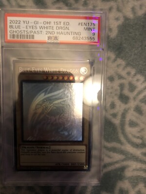 Yugioh - PSA 9 Mint - Blue Eyes White Dragon - Ghost Rare - GFP2-image