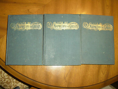 Three Vol. Set --Memoirs of Napoleon Bonaparte by John S. Memes, LLD -image