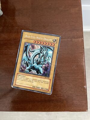 YuGiOh TCG Blue-Eyes White Dragon Secret Rare BPT-009 2003 Collectors Tin Card-image