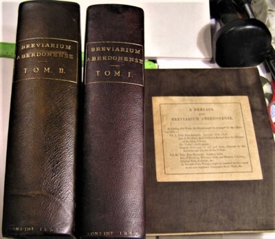 BREVIARIUM ABERDONENSE/1854/RARE 1st E/ONLY 4 COPIES OF THE ORIG.1509 SET EXTANT-image