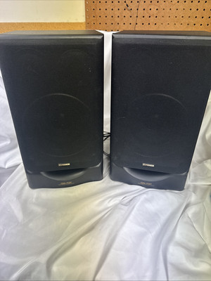 Fisher Speaker Pair STM-20 Black Hard Wired-image