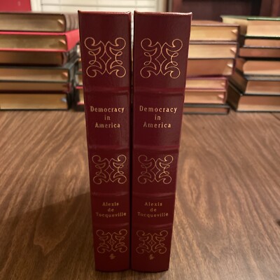 Democracy In America By Alexis De Tocqueville -Volume 1 & 2 (Easton Press, 2004)-image