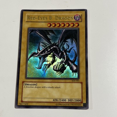 MP! Yugioh Red-Eyes Black Dragon SDJ-001 Unlimited Edition Holo Rare Yu-Gi-Oh!-image