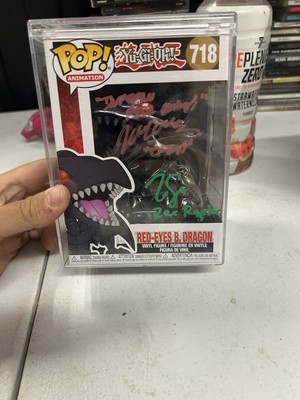 JSA Signed Wayne Grayson & Tony Salerno Red-Eyes B Dragon 718 With Protector-image