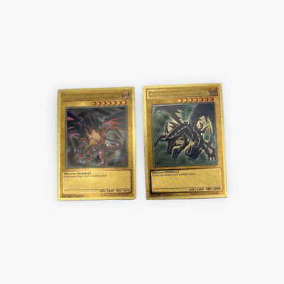 2x Set Red Eyes Black Dragon Collectors | Gold Promo | Orica | DIY Holo  Yugioh-image