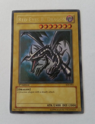 Yu-Gi-Oh Red-Eyes B. Dragon 1st Edition [SDJ-001] 1996  NM-M-image