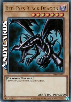 RED-EYES BLACK DRAGON (Dragon Black Red Eyes) • Ultra R • LOB EN070 • Unl 2023-image