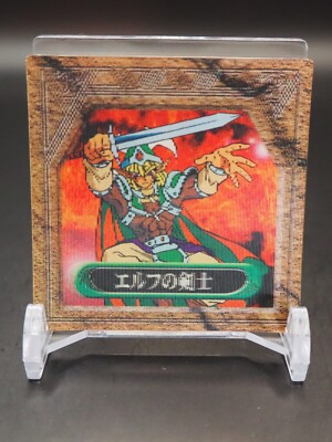 Elf Swordsman Yu-Gi-Oh Japanese Meiji 3D Greed Card A672-image