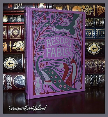 Aesop's Fables Illustrated by Rackham Crane New Sealed Leather Bound Collectible-image