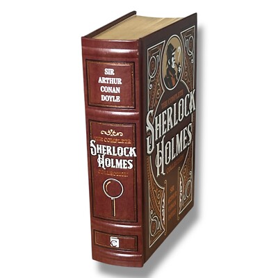 Complete Sherlock Holmes by Conan Doyle Leather Bound Hardcover Gilded Deluxe-image