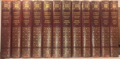 LEATHER SET; 1/250 1909 Chivalric France Royalty Romance History Rustic Medieval-image