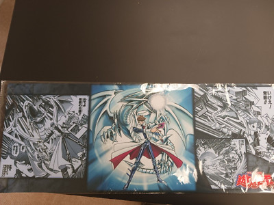 Yu-Gi-Oh Play/Deskmat Seto Kaiba Blue Eyes White Dragon Shonen Jump Store Japan-image