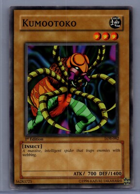 Yu-Gi-Oh! TCG Kumootoko Legend of Blue Eyes White Dragon LOB-082. 1st Edition LP-image