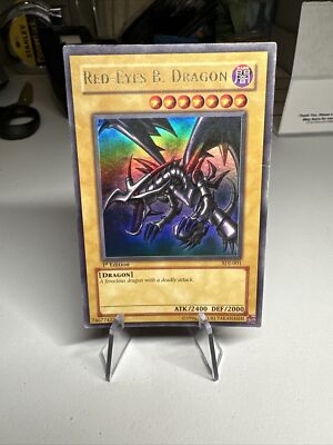 Yu-Gi-Oh! Red-Eyes Black Dragon SDJ-001 1st Edition Holo Rare --image