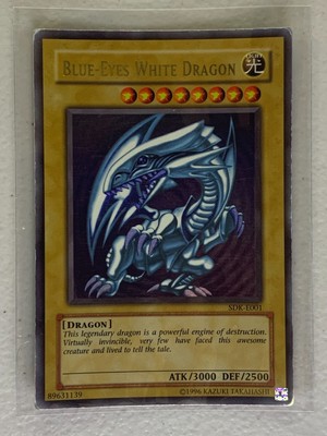 Blue-Eyes White Dragon SDK-E001 Ultra Rare Unlimited Yugioh Unit #2-image