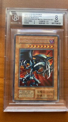 YU-GI-OH JAPANESE SEALED MEMORIES PROMO RED-EYES BLACK METAL DRAGON BGS 8 PSA-image