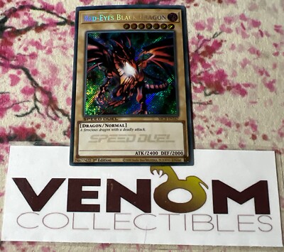 1x (M/NM) Red-Eyes Black Dragon - SBCB-EN167 - Secret Rare - 1st Edition -image