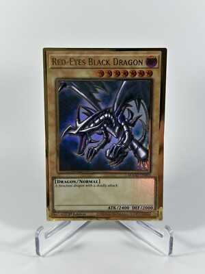 Yugioh! Red-Eyes Black Dragon - MAGO-EN003 - Premium Gold Rare - 1st Edition-image