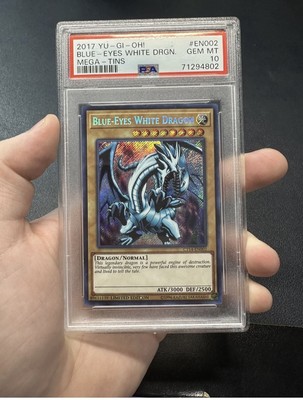 Blue-Eyes White Dragon CT14-EN002 2017 Mega-Tins Limited Edition PSA 10 MINT-image