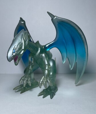 Yu-Gi-Oh! Blue Eyes White Dragon Figure Vintage 1999 Bandai Rare-image