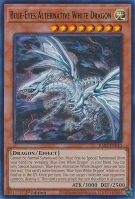 Yu-Gi-Oh Card - RA02-EN010 -BLUE-EYES ALTERNATIVE WHITE DRAGON (super rare holo)-image