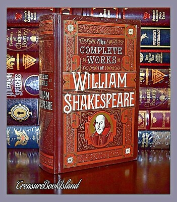 NEW Complete Works of William Shakespeare Leather Bound Sealed Collectible-image