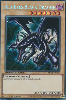 1X NM Red-Eyes Black Dragon - SBC1-ENF01 - Secret Rare 1st Edition-image