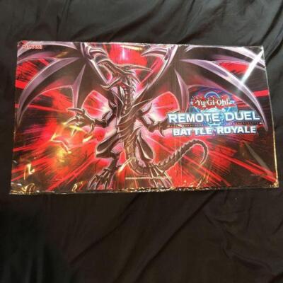 Yu-Gi-Oh Red Eyes Black Dragon Playmat Yugioh Remote Duel Card Game Japan-image