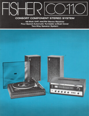 Fisher - CO-110 Music System - Original Sales Brochure - -image